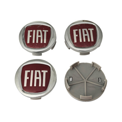 Ковпачки (заглушки) в диски срібні Fiat 59,5\55,5мм